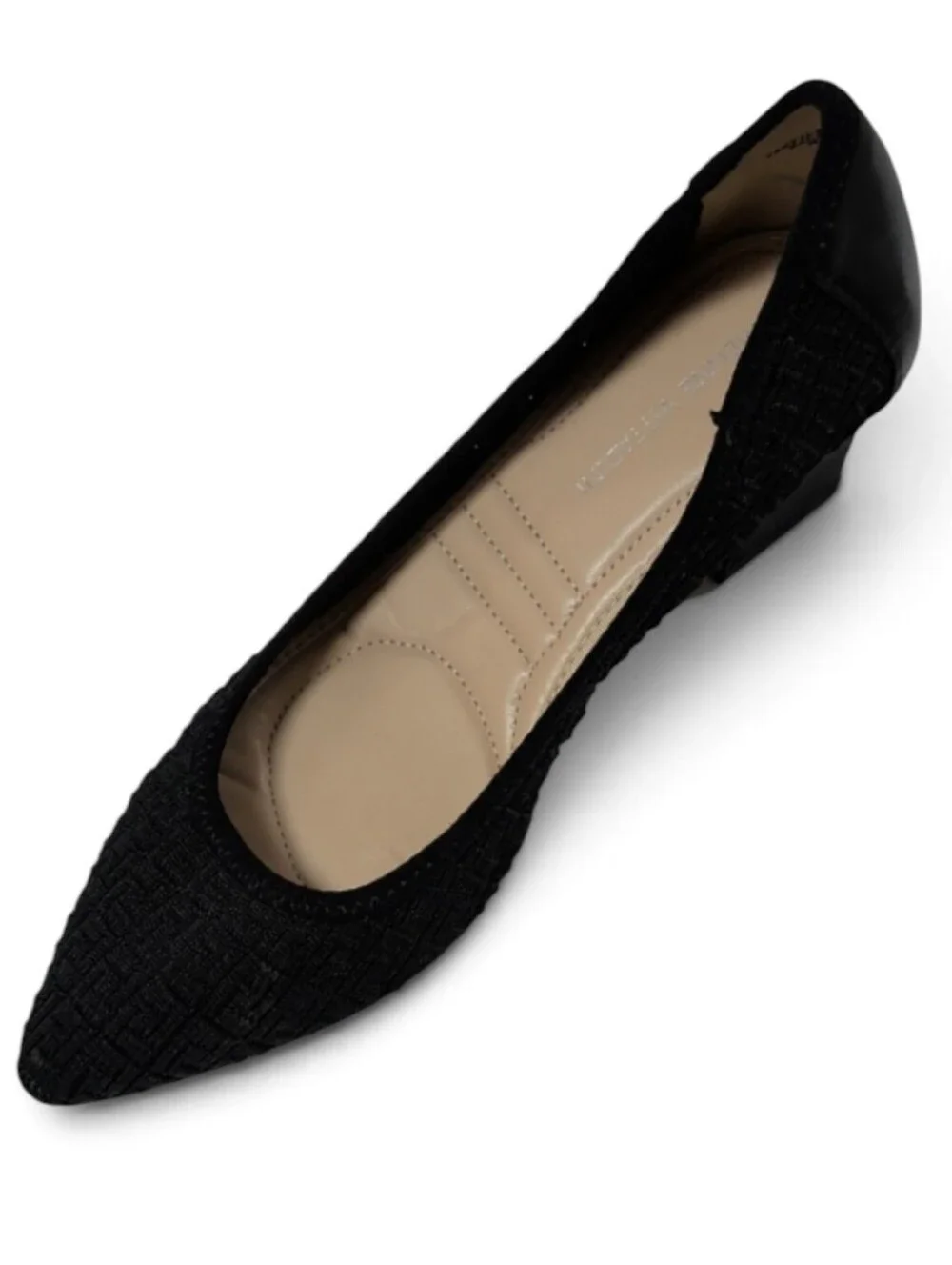Adrienne Vittadini, Faro, Black Knit Block Heels. Size 9